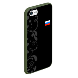 Чехол для iPhone 5/5S матовый Russia - Black Collection - фото 2