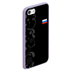 Чехол для iPhone 5/5S матовый Russia - Black Collection - фото 2