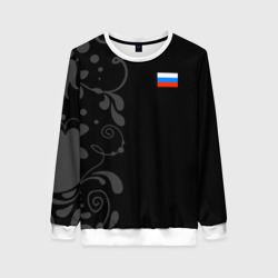 Женский свитшот 3D Russia - Black Collection