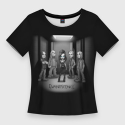 Женская футболка 3D Slim Группа Evanescence