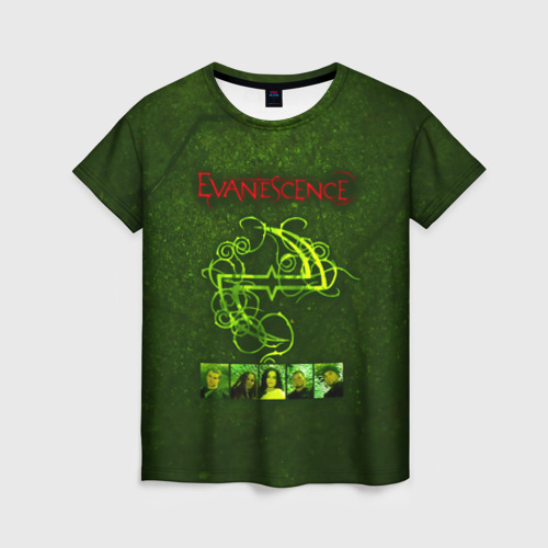 Женская футболка 3D Группа Evanescence Фото 01 Женская футболка 3D Группа Evanescence Фото 01