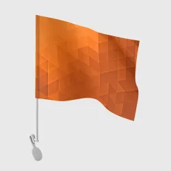 Флаг для автомобиля Orange abstraction