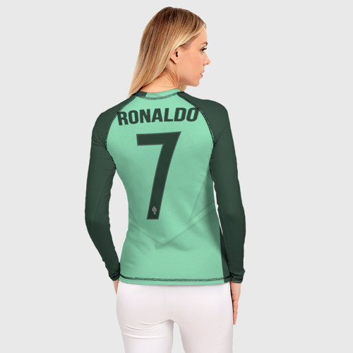 Женский рашгард 3D Ronaldo away 17-18 - фото 4