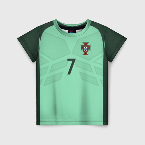 Детская футболка 3D Ronaldo away 17-18, цвет 3D печать