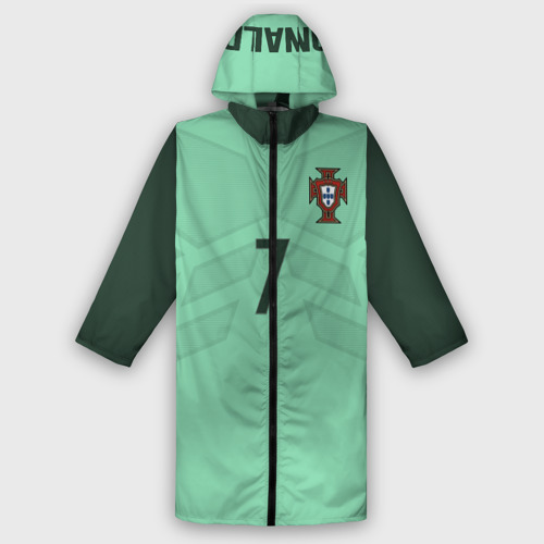 Мужской дождевик 3D Ronaldo away 17-18, цвет белый