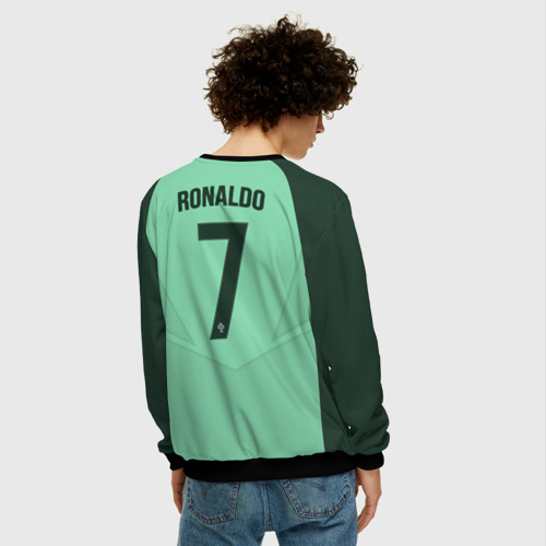 Мужской свитшот 3D Ronaldo away 17-18, цвет черный - фото 4