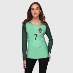 Женский лонгслив 3D Ronaldo away 17-18 - фото 2