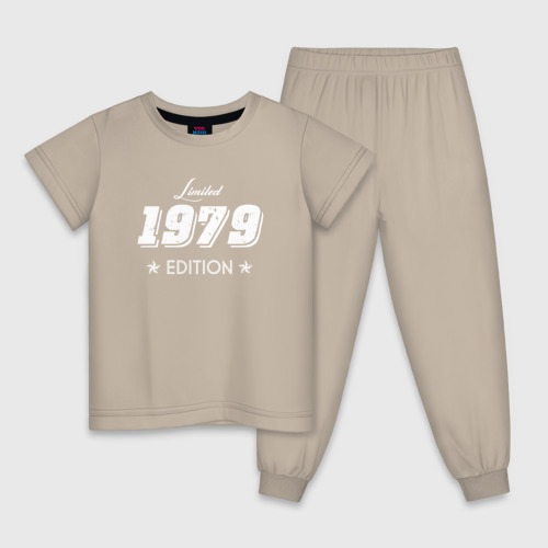 Детская пижама хлопок Limited edition 1979, цвет миндальный