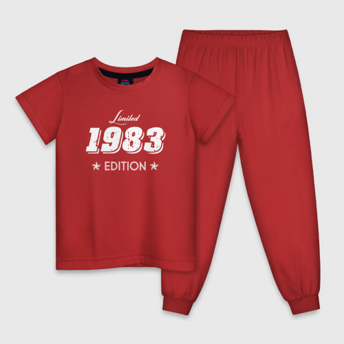 Детская пижама хлопок Limited edition 1983, цвет красный