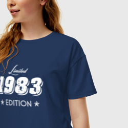 Женская футболка хлопок Oversize Limited edition 1983 - фото 2