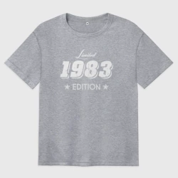 Женская футболка хлопок Oversize Limited edition 1983