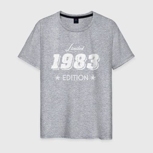 Мужская футболка хлопок Limited edition 1983, цвет меланж