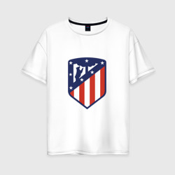 Женская футболка хлопок Oversize Atletico Madrid