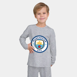 Детская пижама с лонгсливом хлопок Manchester City - фото 2