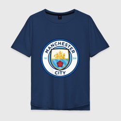 Мужская футболка хлопок Oversize Manchester City