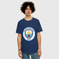 Мужская футболка хлопок Oversize Manchester City - фото 2