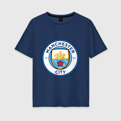 Женская футболка хлопок Oversize Manchester City