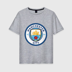 Женская футболка хлопок Oversize Manchester City