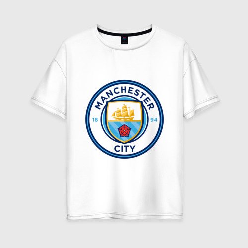 Женская футболка хлопок Oversize Manchester City