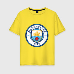 Женская футболка хлопок Oversize Manchester City