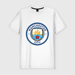 Мужская футболка хлопок Slim Manchester City