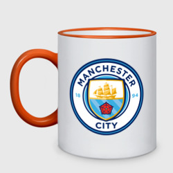 Кружка двухцветная Manchester City