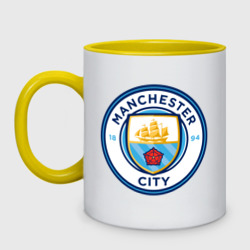 Кружка двухцветная Manchester City