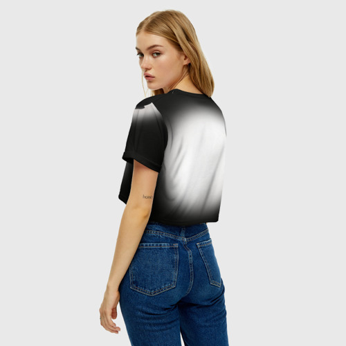 Женская футболка Crop-top 3D Оззи Осборн, цвет 3D печать - фото 5