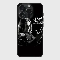 Чехол силиконовый для Apple iPhone 15 Pro Мax матовый Оззи Осборн