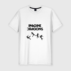 Мужская футболка хлопок Slim Imagine Dragons, прыжок