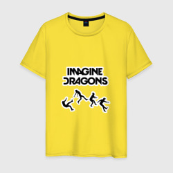 Мужская футболка хлопок Imagine Dragons, прыжок