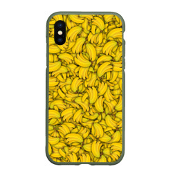 Чехол для iPhone XS Max матовый Бананы