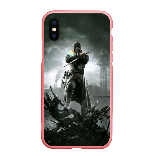 Чехол для iPhone XS Max матовый Dishonored 2, цвет баблгам