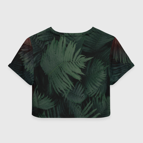 Женская футболка Crop-top 3D Neon light, цвет 3D печать - фото 2