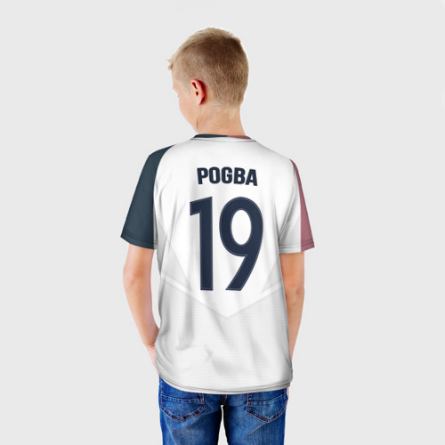 Детская футболка 3D Pogba away 17-18, цвет 3D печать - фото 4