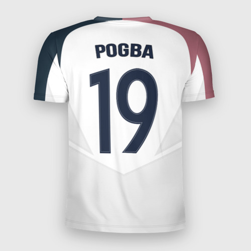 Мужская футболка 3D Slim Pogba away 17-18, цвет 3D печать - фото 2