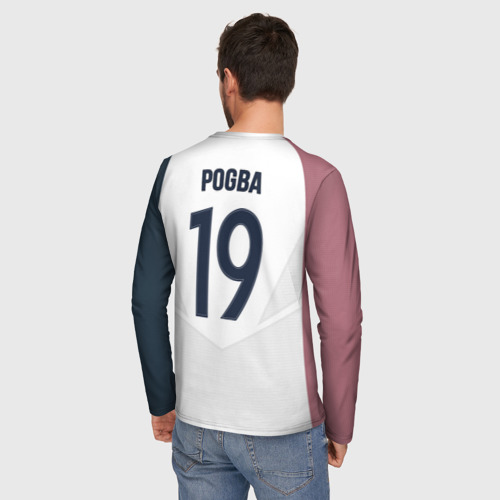 Мужской лонгслив 3D Pogba away 17-18, цвет 3D печать - фото 4