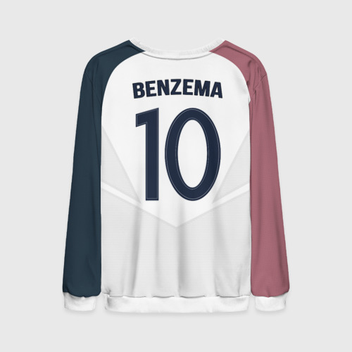 Мужской свитшот 3D Benzema away 17-18, цвет белый - фото 2