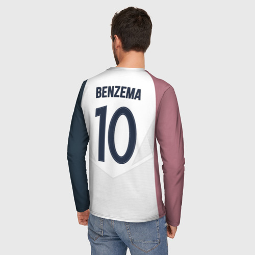 Мужской лонгслив 3D Benzema away 17-18 - фото 4