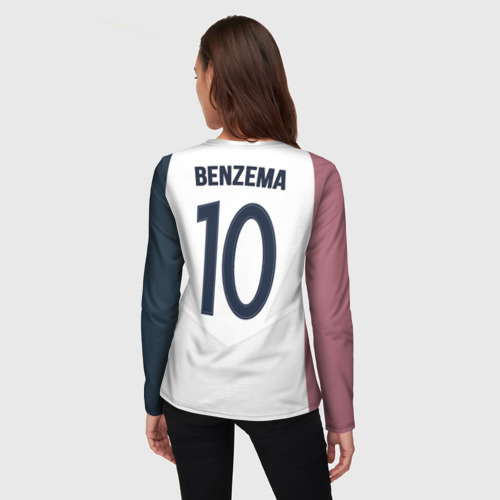 Женский лонгслив 3D Benzema away 17-18, цвет 3D печать - фото 4