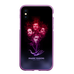 Чехол для iPhone XS Max матовый Группа Imagine Dragons, дым