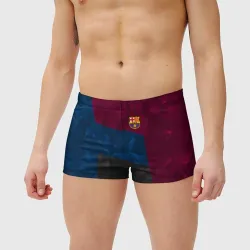 Мужские купальные плавки 3D FC Barcelona abstract Барселона - фото 2
