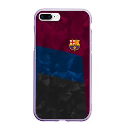 Чехол для iPhone 7Plus/8 Plus матовый FC Barcelona abstract Барселона