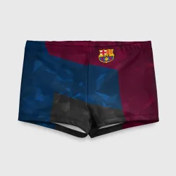 Детские купальные плавки 3D FC Barcelona abstract Барселона