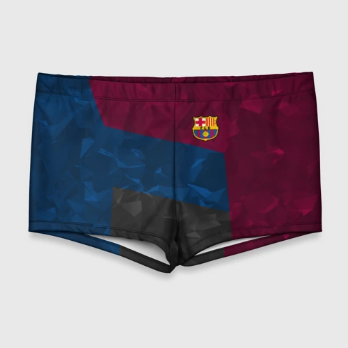 Мужские купальные плавки 3D FC Barcelona abstract Барселона