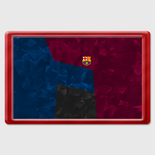 Магнит 45*70 FC Barcelona abstract Барселона, цвет красный