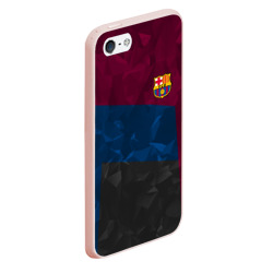 Чехол для iPhone 5/5S матовый FC Barcelona abstract Барселона - фото 2
