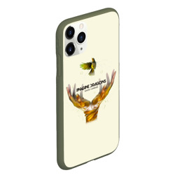 Чехол для iPhone 11 Pro Max матовый Руки с птичкой Imagine Dragons - фото 2