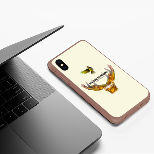 Чехол для iPhone XS Max матовый с принтом Руки с птичкой Imagine Dragons, фото #5