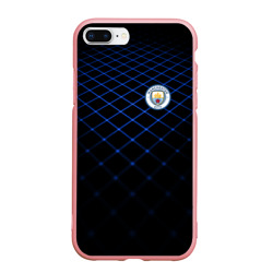 Чехол для iPhone 7Plus/8 Plus матовый Manchester city 2018 Line